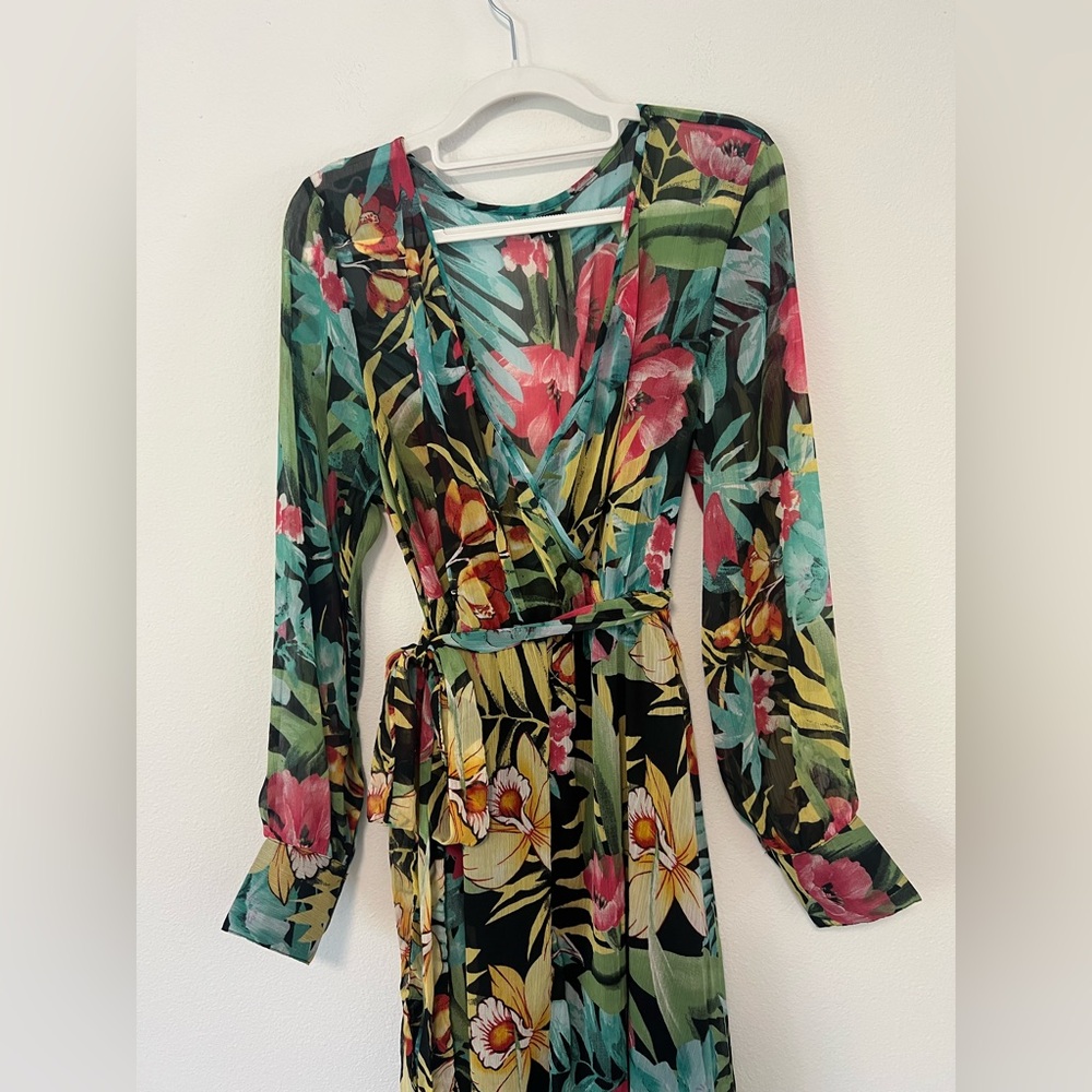Spy Zone Exchange Tropical Floral Maxi Dress - Picture 4 of 12